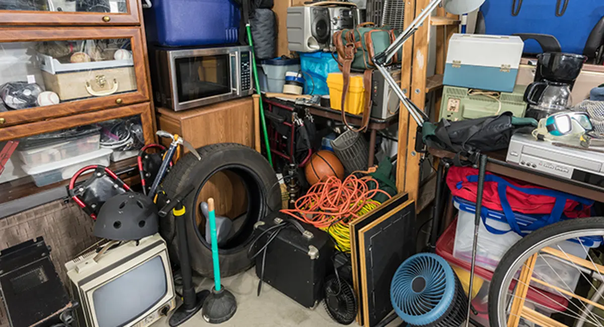 clutter in garage