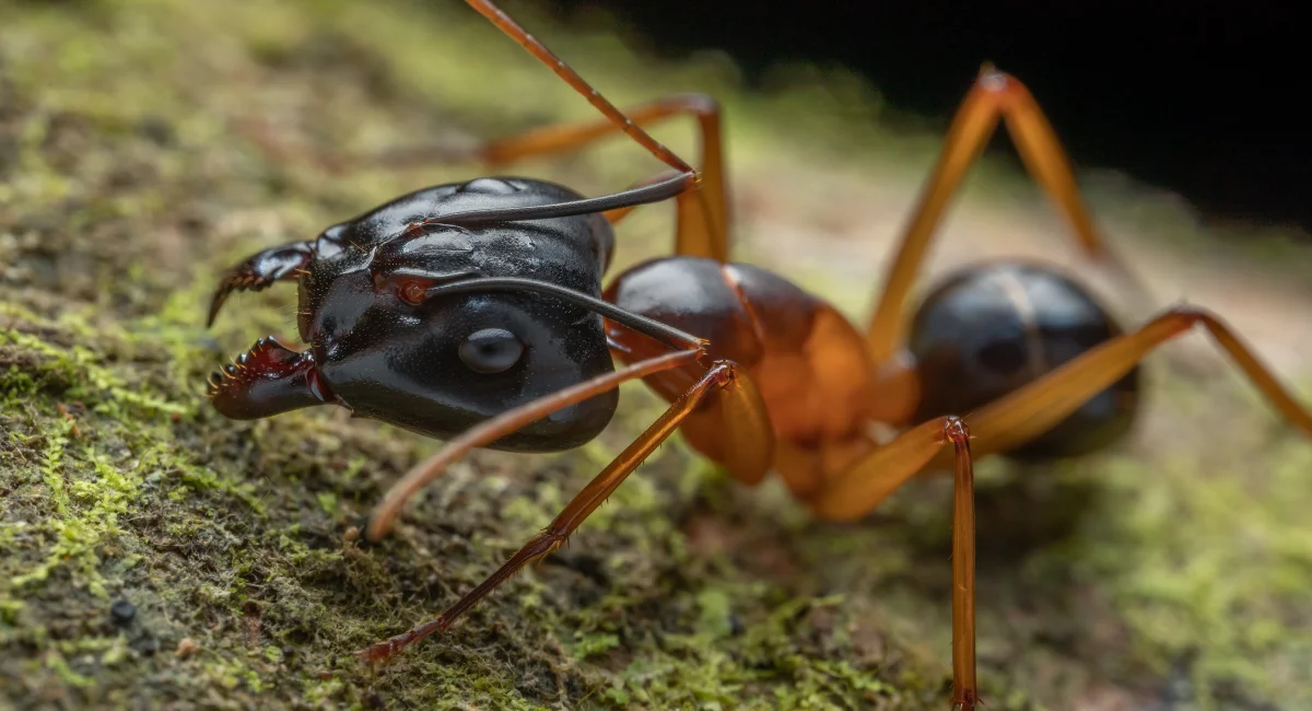 Bighead ants are major worker ants and use their heads to crush seeds or defend their colony